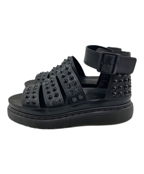 Dr.Martens（ドクターマーチン）Dr.Martens (ドクターマーチン) スタッズデザインサンダル ブラック サイズ:UK5の古着・服飾アイテム