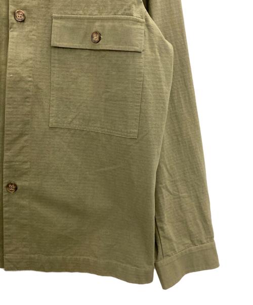 KLOKE（クローク）KLOKE (クローク) ノーカラージャケット カーキ サイズ:Ⅿの古着・服飾アイテム