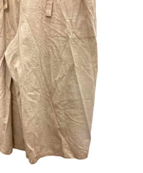 freada（フリーダ）Freada (フリーダ) 麻混サロペット ベージュ サイズ:Freeの古着・服飾アイテム