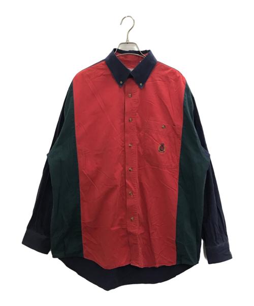 BUGLE BOY（ビューグルボーイ）BUGLE BOY (ビューグルボーイ) シャツ レッド サイズ:XLの古着・服飾アイテム