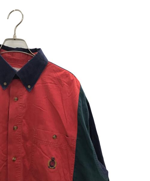 BUGLE BOY（ビューグルボーイ）BUGLE BOY (ビューグルボーイ) シャツ レッド サイズ:XLの古着・服飾アイテム