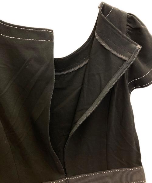 M'S GRACY（エムズグレイシー）M'S GRACY (エムズグレイシー) ドッキングワンピース ブラック×ホワイト サイズ:38の古着・服飾アイテム