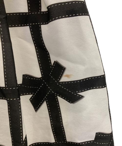 M'S GRACY（エムズグレイシー）M'S GRACY (エムズグレイシー) ドッキングワンピース ブラック×ホワイト サイズ:38の古着・服飾アイテム