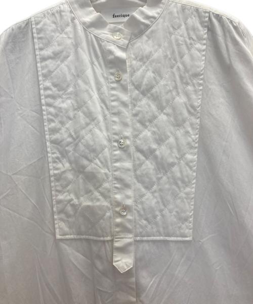 feerique（フィーリック）feerique (フィーリック) シャツワンピース ホワイト サイズ:Mの古着・服飾アイテム