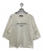 Max Mara WEEK END LINEマックスマーラ ウイークエンドライン）の古着「ロゴカットソー」｜ホワイト