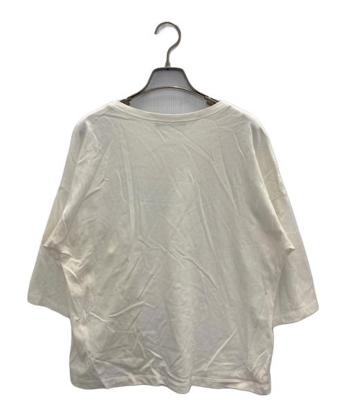 Max Mara WEEK END LINE（マックスマーラ ウイークエンドライン）Max Mara WEEK END LINE (マックスマーラ ウイークエンドライン) ロゴカットソー ホワイト サイズ:Sの古着・服飾アイテム