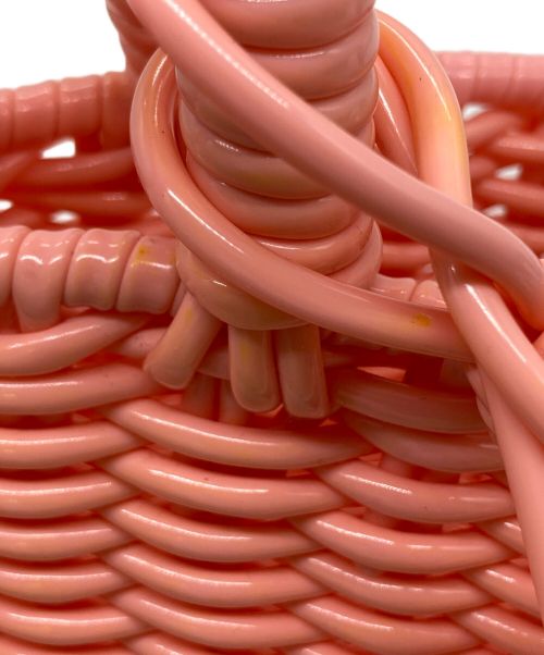 beautiful people（ビューティフルピープル）beautiful people (ビューティフルピープル) ワイドチューブニッティングバスケット ピンクの古着・服飾アイテム