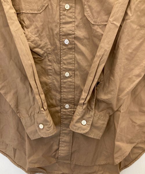 Engineered Garments（エンジニアドガーメンツ）Engineered Garments (エンジニアド ガーメンツ) フロントバンドシャツ ブラウン サイズ:XSの古着・服飾アイテム
