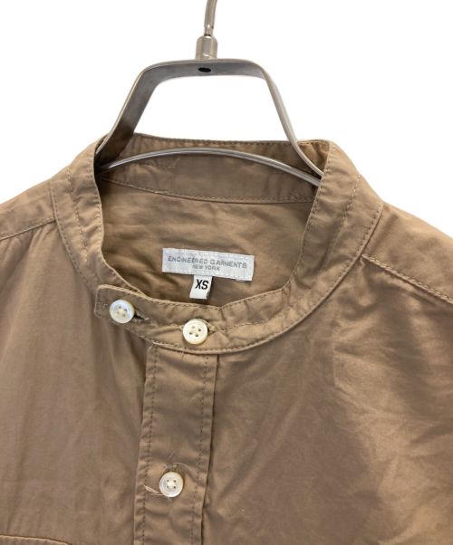 Engineered Garments（エンジニアドガーメンツ）Engineered Garments (エンジニアド ガーメンツ) フロントバンドシャツ ブラウン サイズ:XSの古着・服飾アイテム