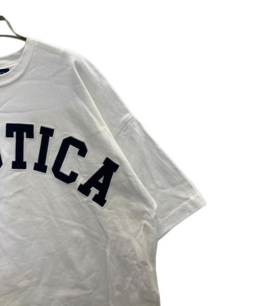 NAUTICA（ノーティカ）NAUTICA (ノーティカ) ロゴカットソー ホワイト サイズ:Lの古着・服飾アイテム