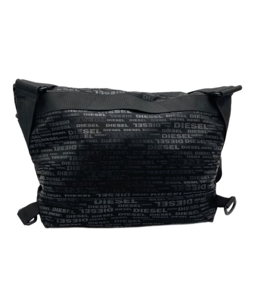 DIESEL（ディーゼル）DIESEL (ディーゼル) ロゴメッセンジャーバッグ ブラックの古着・服飾アイテム