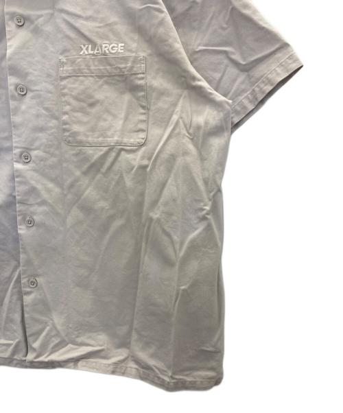 X-LARGE（エクストララージ）X-LARGE (エクストララージ) 半袖ワークシャツ グレー サイズ:Lの古着・服飾アイテム