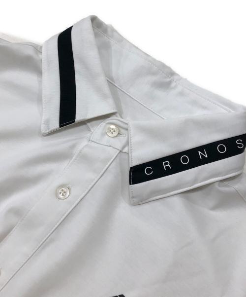 CRONOS（クロノス）CRONOS (クロノス) ロゴプリントシャツ ホワイト サイズ:Lの古着・服飾アイテム