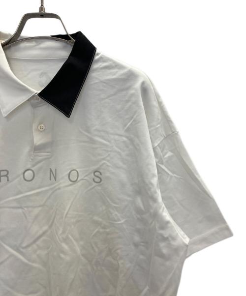 CRONOS（クロノス）CRONOS (クロノス) ロゴプリントシャツ ホワイト サイズ:Lの古着・服飾アイテム