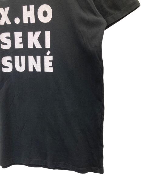 maison kitsune（メゾンキツネ）maison kitsune (メゾンキツネ) プリントTシャツ ブラック サイズ:Lの古着・服飾アイテム