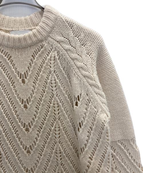 CLANE（クラネ）CLANE (クラネ) ケーブルニット アイボリー サイズ:1の古着・服飾アイテム