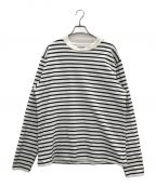 Barbourバブアー）の古着「ロングスリーブTシャツ」｜ネイビー×ホワイト