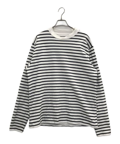 Barbour（バブアー）Barbour (バブアー) ロングスリーブTシャツ ネイビー×ホワイト サイズ:Lの古着・服飾アイテム