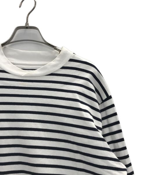 Barbour（バブアー）Barbour (バブアー) ロングスリーブTシャツ ネイビー×ホワイト サイズ:Lの古着・服飾アイテム