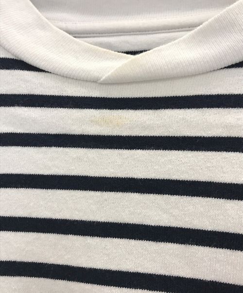 Barbour（バブアー）Barbour (バブアー) ロングスリーブTシャツ ネイビー×ホワイト サイズ:Lの古着・服飾アイテム