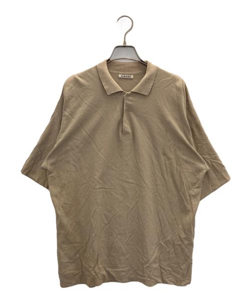 AURALEE（オーラリー）AURALEE (オーラリー) HARD TWIST AMUNZEN DOUBLE CLOTH POLO ベージュ サイズ:5の古着・服飾アイテム