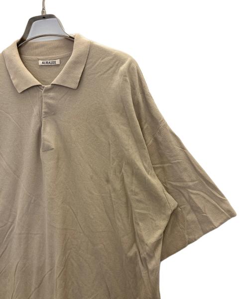AURALEE（オーラリー）AURALEE (オーラリー) HARD TWIST AMUNZEN DOUBLE CLOTH POLO ベージュ サイズ:5の古着・服飾アイテム