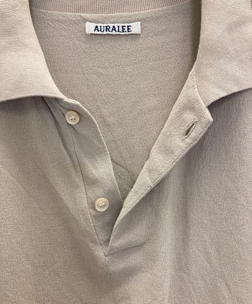 AURALEE（オーラリー）AURALEE (オーラリー) HARD TWIST AMUNZEN DOUBLE CLOTH POLO ベージュ サイズ:5の古着・服飾アイテム