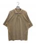 AURALEE（オーラリー）の古着「HARD TWIST AMUNZEN DOUBLE CLOTH POLO」｜ベージュ