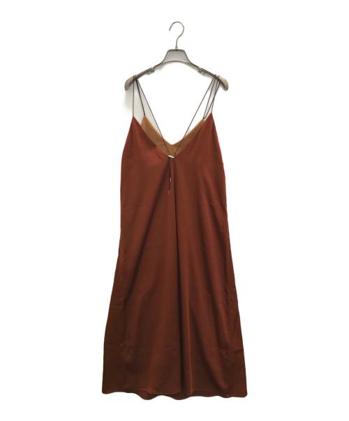 stola.（ストラ）stola. (ストラ) キャミソールワンピース ブラウン サイズ:40 未使用品の古着・服飾アイテム