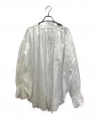enricaエンリカ）の古着「2wayサテンシャツ」｜ホワイト
