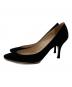 Manolo Blahnik (マノロブラニク) スウェードパンプス ブラック サイズ:35 1/2：13000円