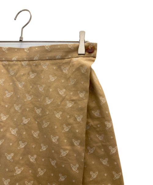 Vivienne Westwood RED LABEL（ヴィヴィアンウエストウッドレッドレーベル）Vivienne Westwood RED LABEL (ヴィヴィアンウエストウッドレッドレーベル) オーブジャガードスカート ブラウン サイズ:2の古着・服飾アイテム