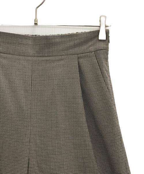 BEAUTY&YOUTH UNITED ARROWS（ビューティーアンドユースユナイテッドアローズ）BEAUTY&YOUTH UNITED ARROWS (ビューティーアンドユースユナイテッドアローズ) ハウンドトゥースタックワイドパンツ グレー サイズ:Mの古着・服飾アイテム