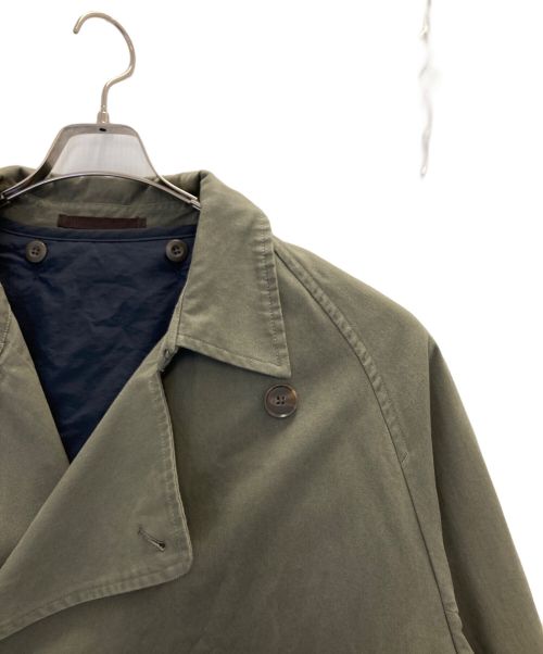 Adam et Rope（アダム エ ロペ）Adam et Rope (アダムエロペ) オーバーサイズトレンチコート カーキ サイズ:Sの古着・服飾アイテム