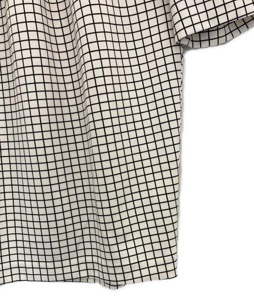 ENFOLD（エンフォルド）ENFOLD (エンフォルド) エンフォルド ウインドペーンチェック ブラウス ホワイト×ブラック サイズ:Sの古着・服飾アイテム