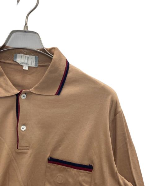 dunhill（ダンヒル）dunhill (ダンヒル) ポロシャツ ブラウン サイズ:Lの古着・服飾アイテム