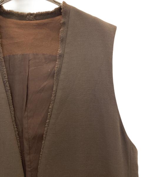 ESLOW（エスロー）ESLOW (エスロー) SIDE ZIP VEST サイドジップベスト ブラウン サイズ:2の古着・服飾アイテム