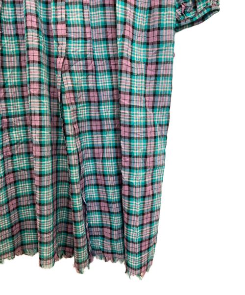 AKANE UTSUNOMIYA（アカネウツノミヤ）AKANE UTSUNOMIYA (アカネウツノミヤ) チェックワンピース ブルー サイズ:38の古着・服飾アイテム