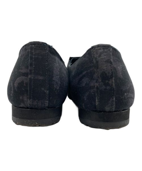 YOHJI YAMAMOTO（ヨウジヤマモト）YOHJI YAMAMOTO (ヨウジヤマモト) プリンテッドスリッポン ブラック×イエロー サイズ:不明の古着・服飾アイテム