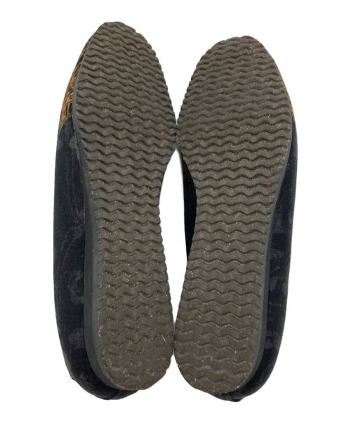 YOHJI YAMAMOTO（ヨウジヤマモト）YOHJI YAMAMOTO (ヨウジヤマモト) プリンテッドスリッポン ブラック×イエロー サイズ:不明の古着・服飾アイテム