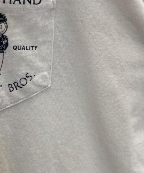 GLAD HAND（グラッドハンド）GLAD HAND (グラッドハンド) ヘンリーネックカットソー ホワイト サイズ:XLの古着・服飾アイテム