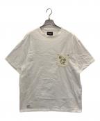 Schottショット）の古着「レザーポケットTシャツ」｜ホワイト