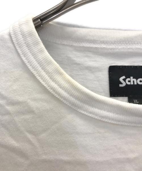 Schott（ショット）Schott (ショット) レザーポケットTシャツ ホワイト サイズ:XLの古着・服飾アイテム