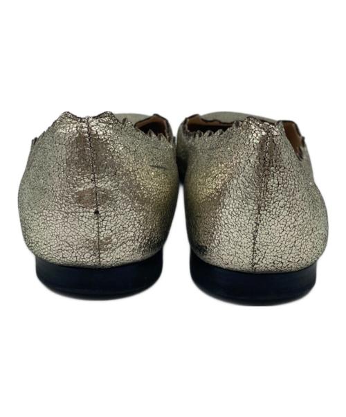 Chloe（クロエ）Chloe (クロエ) フラットシューズ ゴールド サイズ:37の古着・服飾アイテム