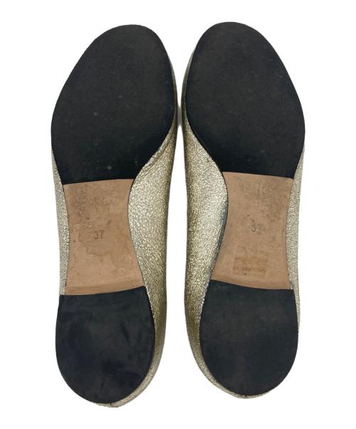 Chloe（クロエ）Chloe (クロエ) フラットシューズ ゴールド サイズ:37の古着・服飾アイテム