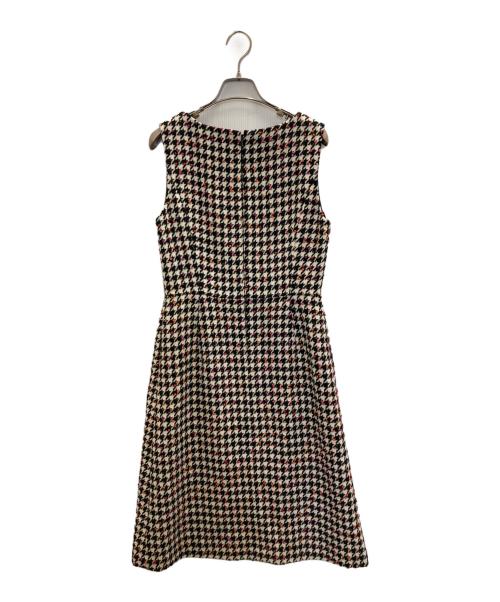 M'S GRACY（エムズグレイシー）M'S GRACY (エムズグレイシー) 千鳥柄ジャンパースカート ホワイト×ブラック サイズ:38の古着・服飾アイテム