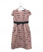 M'S GRACYエムズグレイシー）の古着「ツイードワンピース」｜ピンク