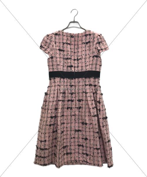 M'S GRACY（エムズグレイシー）M'S GRACY (エムズグレイシー) ツイードワンピース ピンク サイズ:38の古着・服飾アイテム