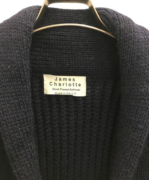 James Charlotte（ジェームスシャルロット）James Charlotte (ジェームスシャルロット) ショールカーディガン ネイビー サイズ:32の古着・服飾アイテム