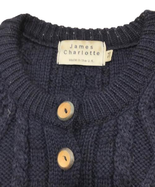 James Charlotte（ジェームスシャルロット）James Charlotte (ジェームスシャルロット) カーディガン ネイビー サイズ:34の古着・服飾アイテム